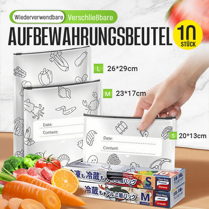 ✨🔥 Wiederverwendbare, verschließbare Aufbewahrungsbeutel aus Aluminiumfolie – Lebensmittelecht, auslaufsicher & vielseitig – Ideal für Frische & Ordnung in Küche & Haushalt 🏠
