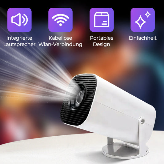 🎬 JETZT 56 % RABATT!✨ Tragbarer 1080p-HD-WLAN-Projektor – kabellos, kristallklar und kompakt – ein Muss für jedes Heimkino 🍿