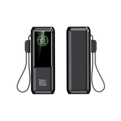 📢📢50 % Rabatt!!+Kostenloser Versand✈️🥳Tragbares Ladegerät mit integriertem Kabel⚡