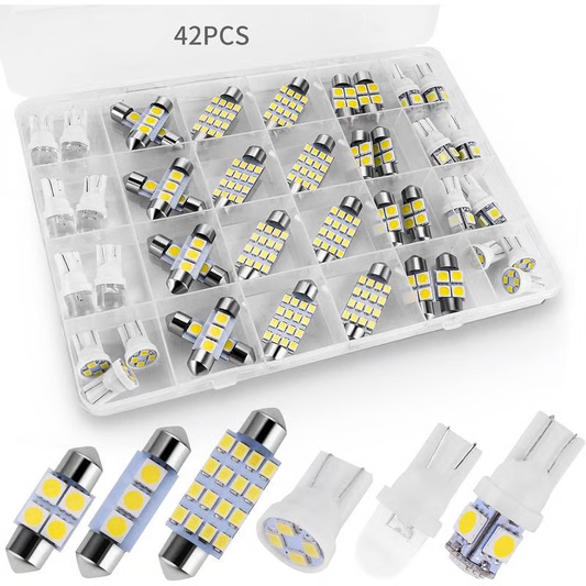 🌞60% Rabatt!💡 42-teiliges superhelles LED-Innenraumbeleuchtungs-Set, plug & play – einfach aufwerten Sie Ihr Auto! ✨