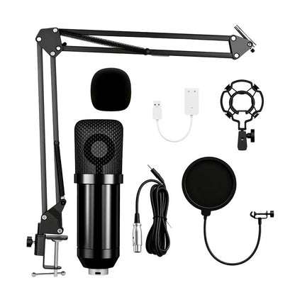 Kit microphone à condensateur professionnel avec bras de support