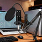 Kit microphone à condensateur professionnel avec bras de support