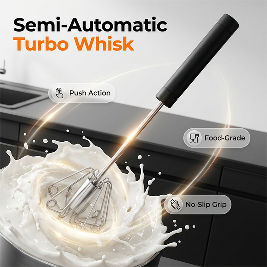 🔥Letzter Tag: 60% Rabatt!⏰🥳💞 Über 50.000 Stück verkauft!⚡🎂🥚Halbautomatischer Turbo-Schneebesen🍳🎁
