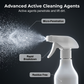 🏠💨Allflächen-Reinigungsspray – Beseitigt Gerüche, Entfernt hartnäckigen Schmutz – Sanfte Formel für den täglichen Gebrauch – Inkl. Tuch