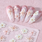 🌸🔥1 kaufen, 1 gratis💅 5D Blumen-Nagelsticker🌺