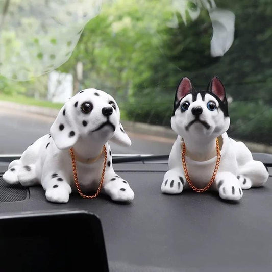 🐶 50 % RABATT!🚗 Sorgt für nette Auto‑Atmosphäre – Süßer Hund Wackelkopf‑Dekor, niedliches Design, standsicher