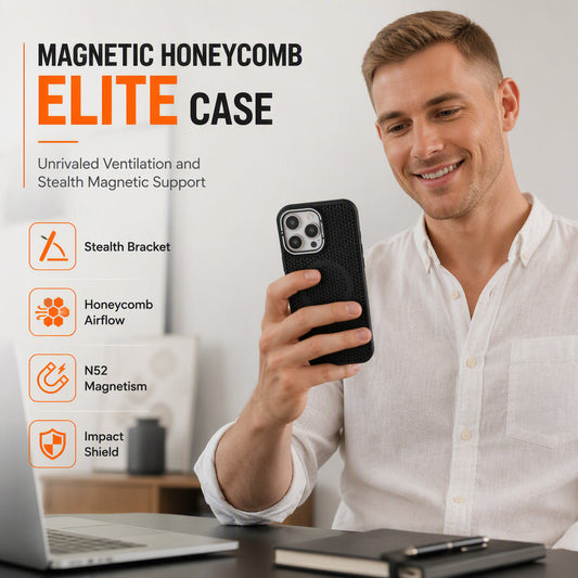Magnetische Waben-Handyhülle mit Wärmeableitung