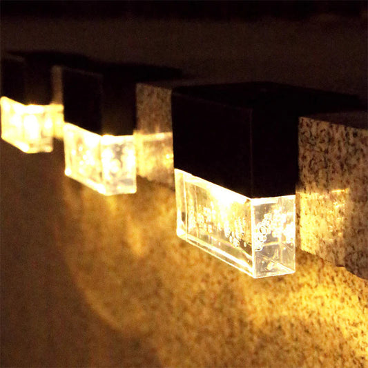 Robuste, wasserdichte Solar-LED-Treppenleuchten für Hof und Außenbereich